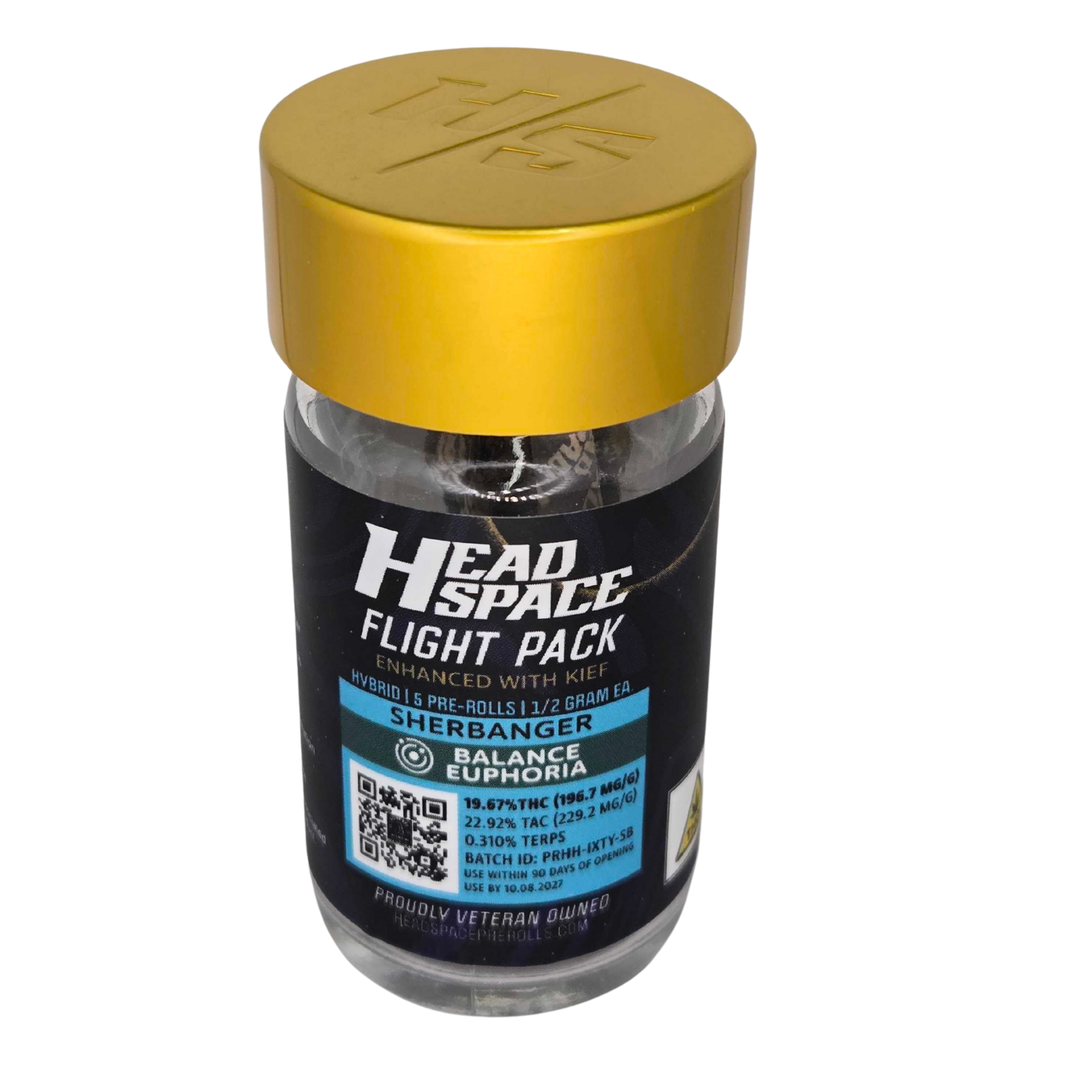 Head Space Prerolls | Sherbanger | 5 x 0.5g (Hybrid)