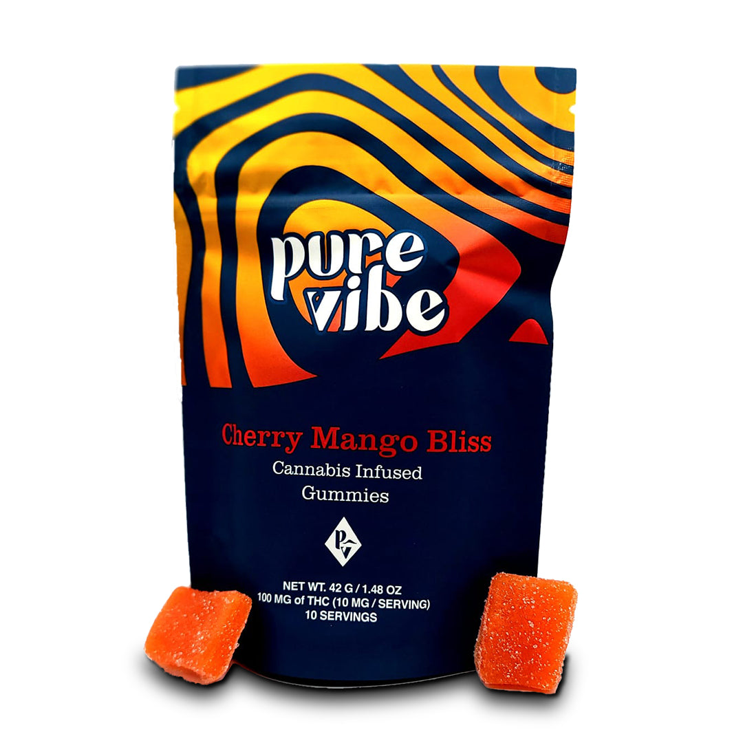 Pure Vibe | Cherry Mango Bliss Gummies | 100mg