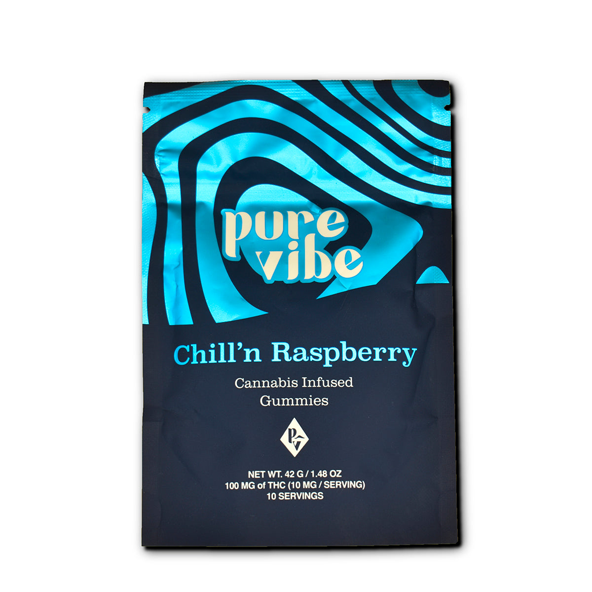 Pure Vibe | Chill'n Raspberry Gummies | 100mg