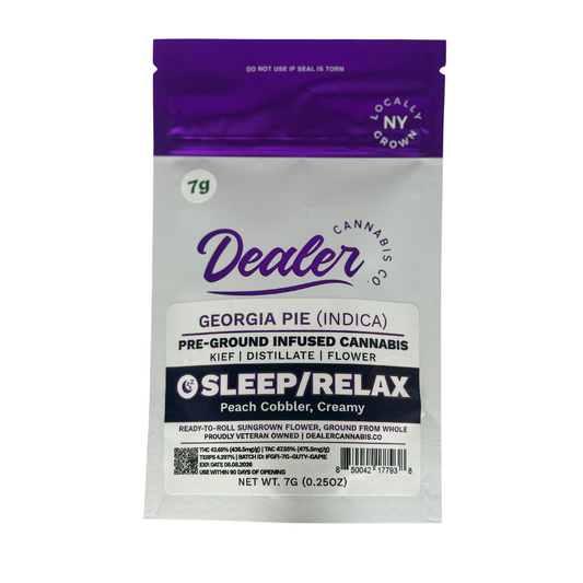 Dealer Cannabis Co. | Infused Pre-Ground Sungrown Flower | Georgia Pie (Indica) | 7g