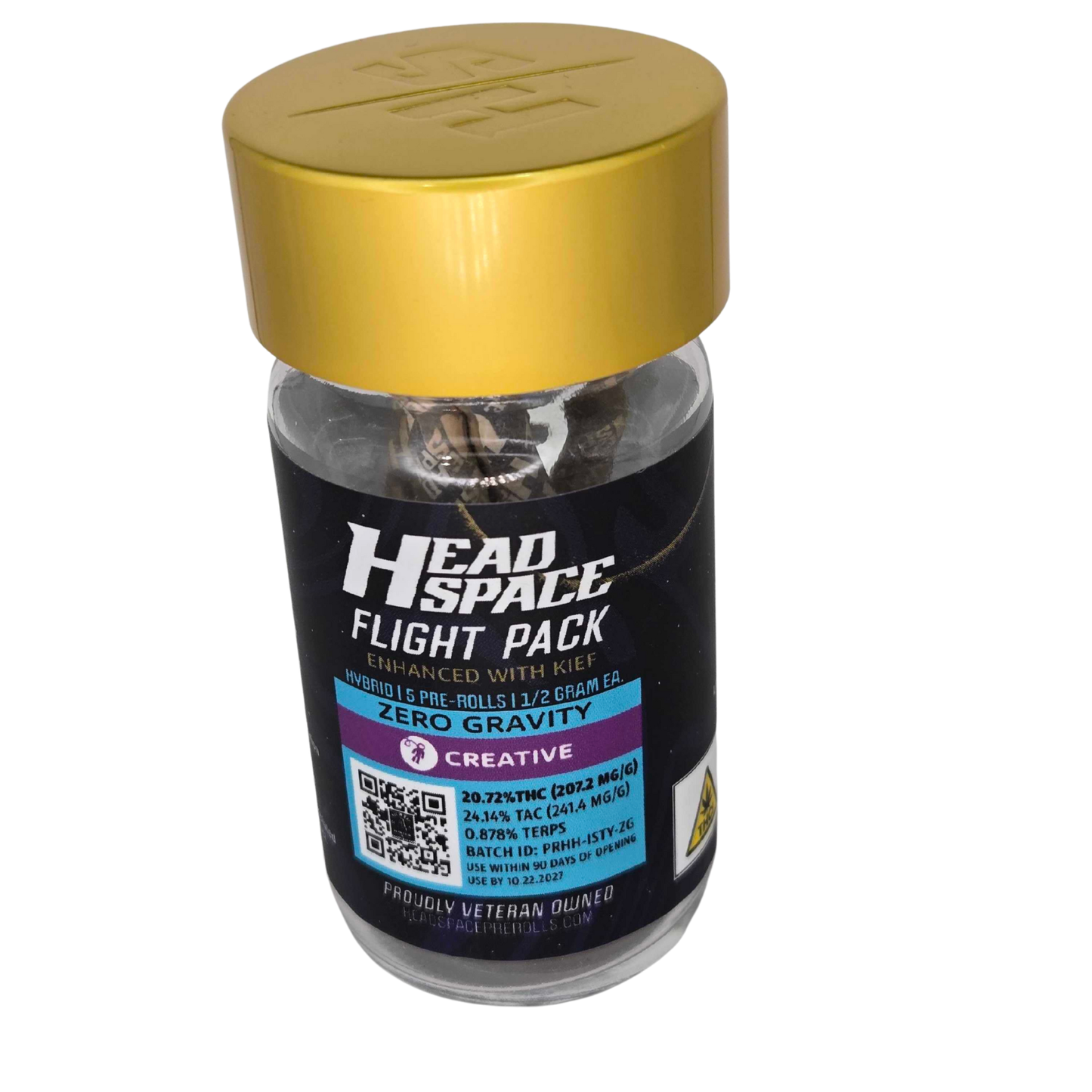 Head Space Prerolls | Zero Gravity | 5 x 0.5g (Hybrid)
