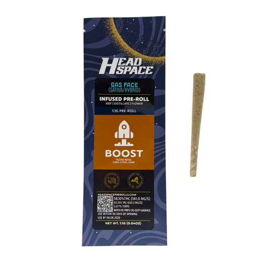 Head Space | 1.1g Infused Preroll | Gas Face (Sativa/Hybrid)