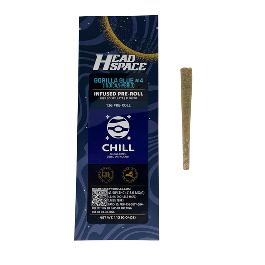 Head Space | 1.1g Infused Preroll | Gorilla Glue #4 (Indica/Hybrid)