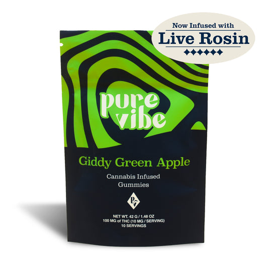 Pure Vibe Giddy Green Apple Gummies